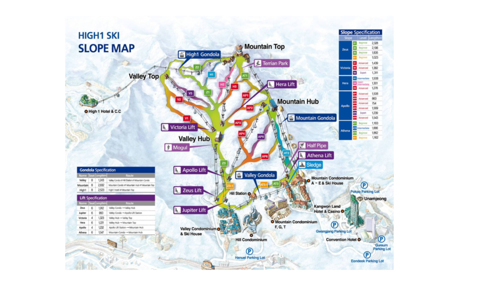 High Ski Map And Resort Information Free Piste Map