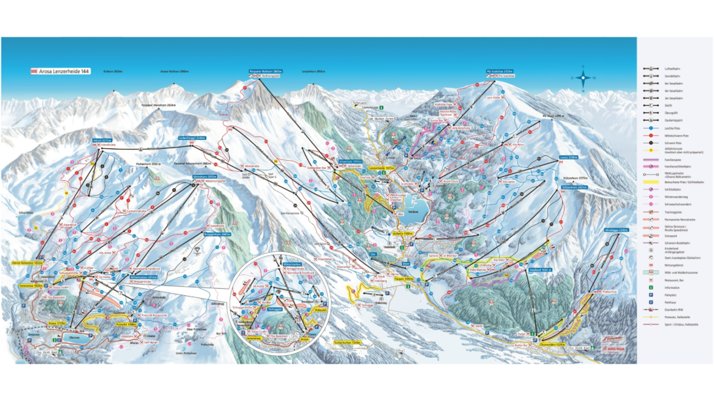 Lenzerheide Ski Map And Resort Information Free Piste Map