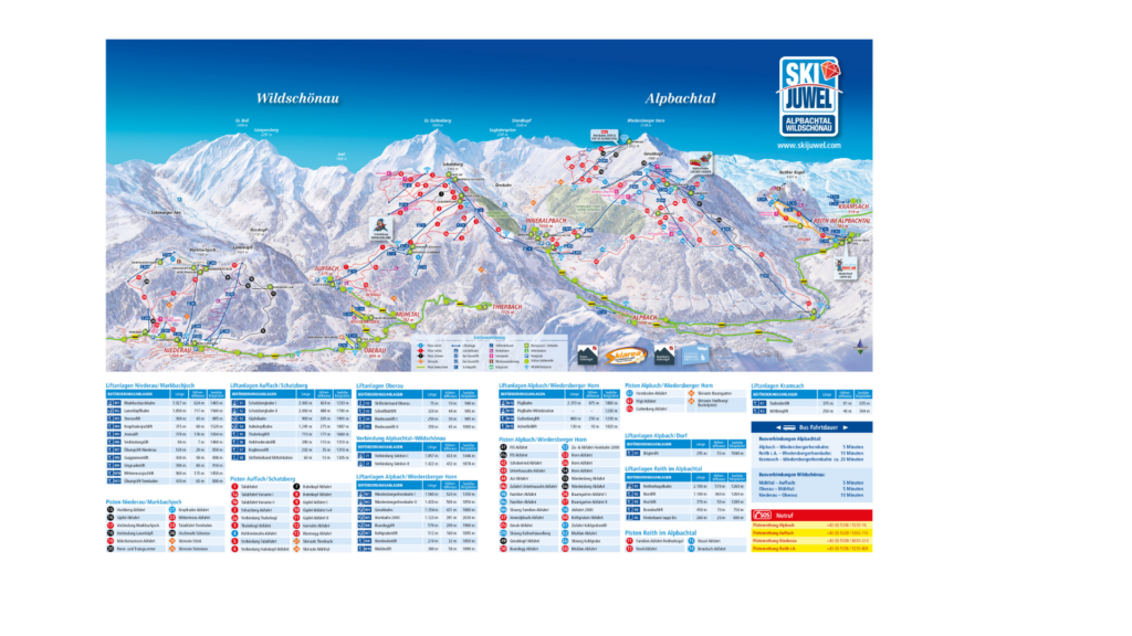 Ski Juwel Ski Map And Resort Information Free Piste Map