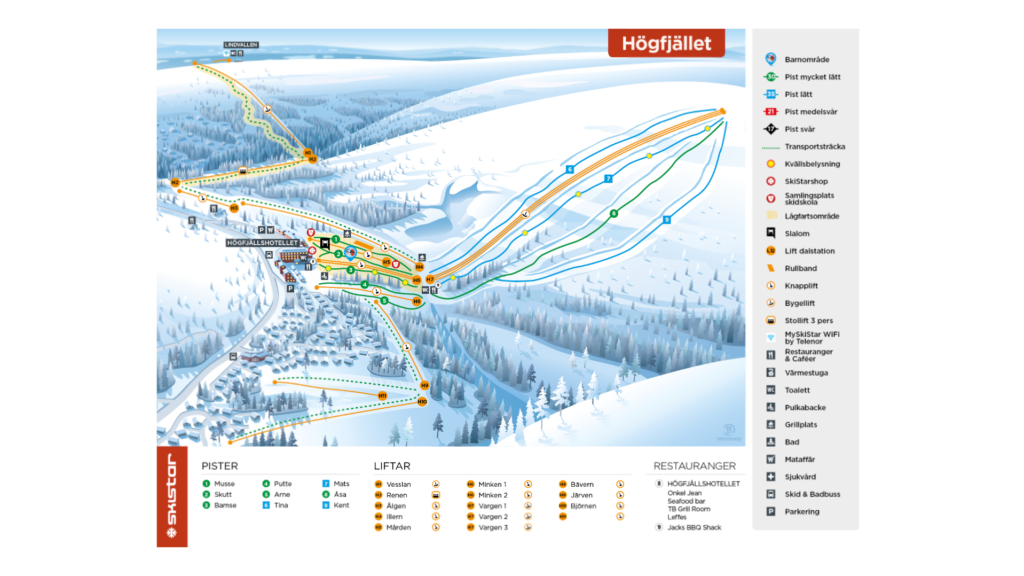 Sälen Ski Maps And Resort Information - Free Piste Map