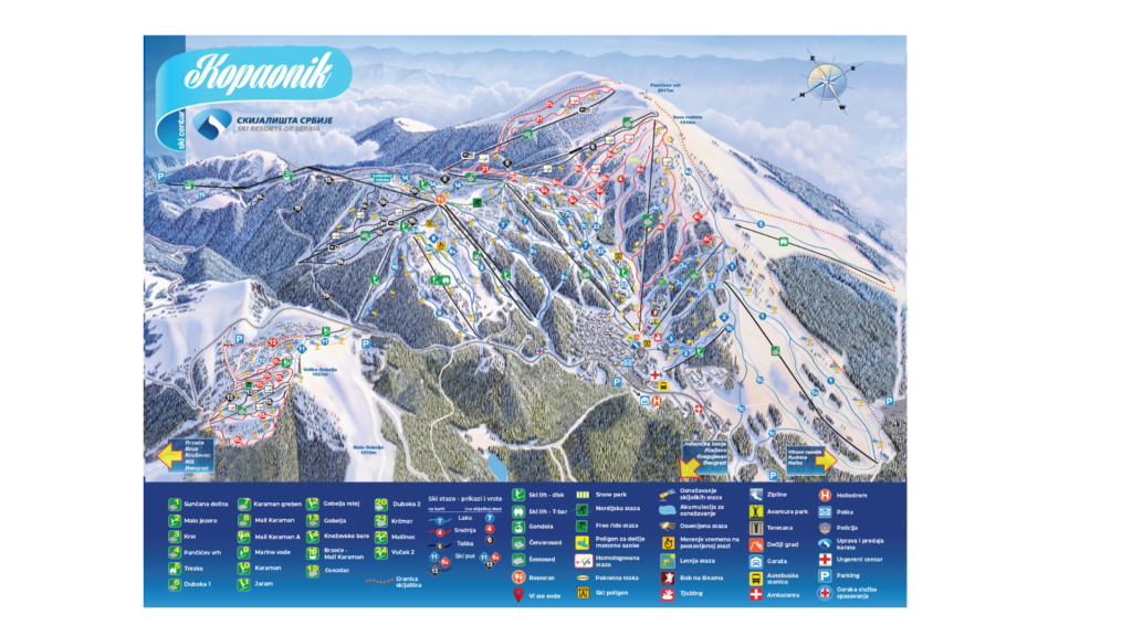 Kopaonik Ski Map 1024x576 