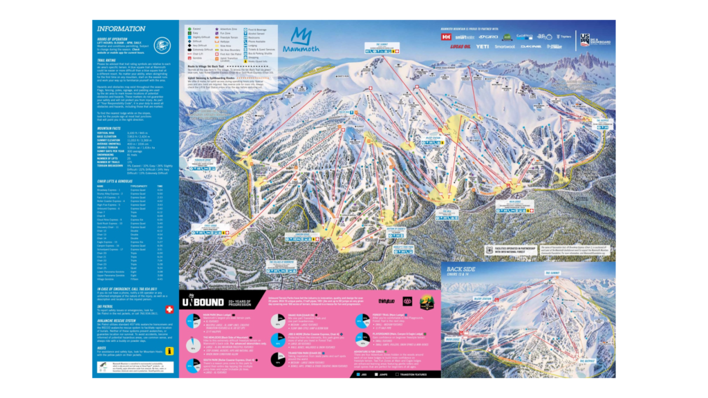 Mammoth Mountain Ski Map And Information Free Piste Map