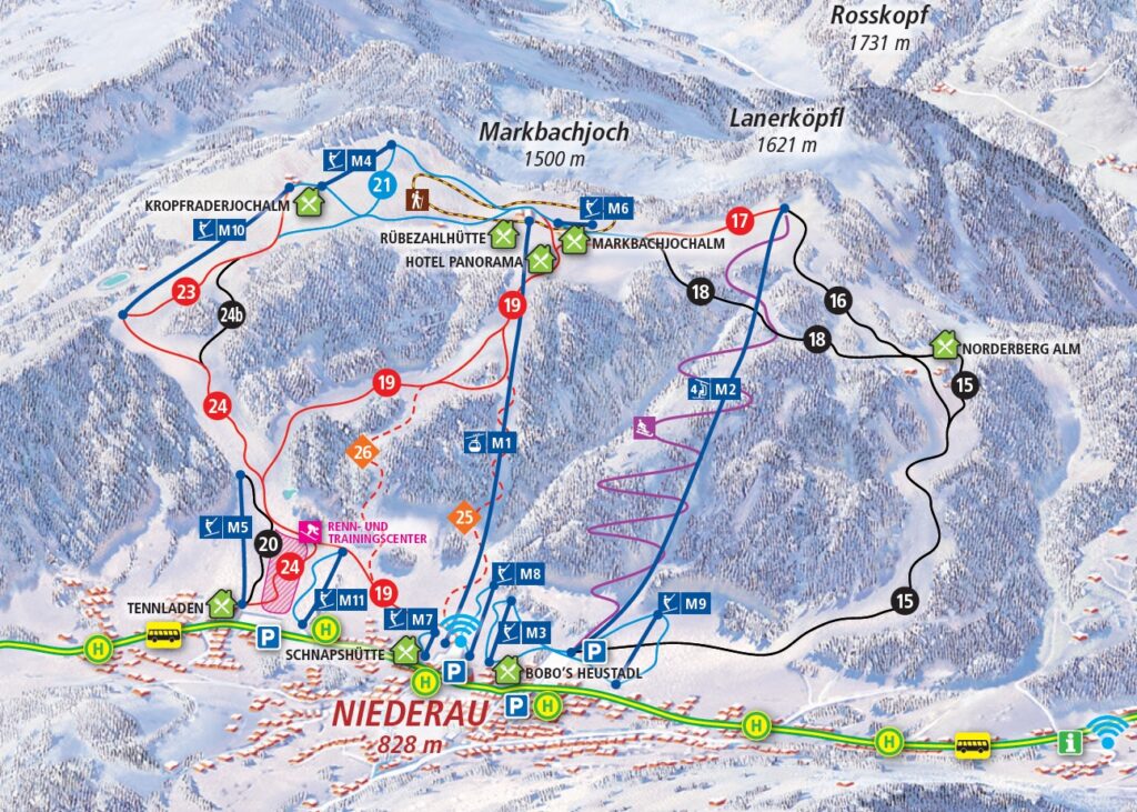 Niederau Ski Map And Resort Information Free Piste Map   Niederau Ski Map 1024x731 