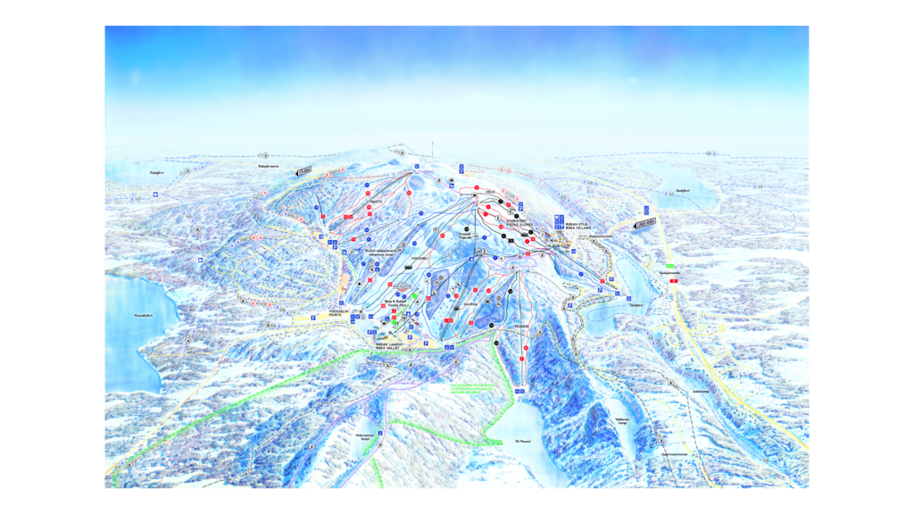 Ruka Ski Map And Resort Information - Free Piste Map