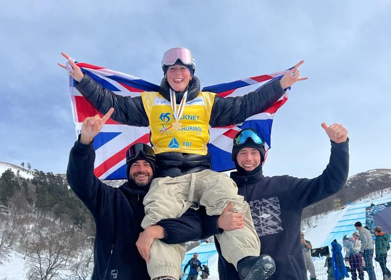 GB Snowboarder Mia Brookes is World Champion