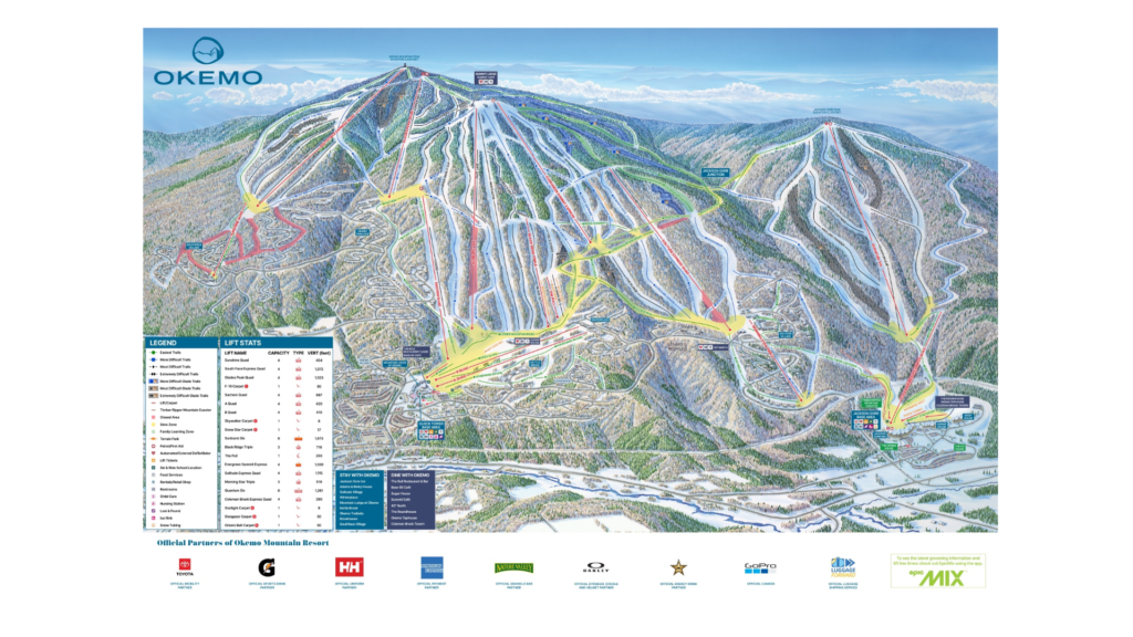 Okemo Ski Map And Resort Information Free Piste Map