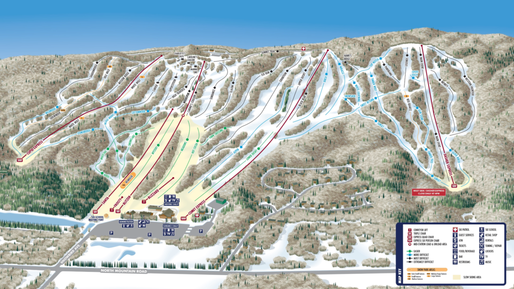 Granite Peak Ski Map And Resort Information - Free Piste Map